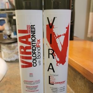 Viral by Celeb Luxury red color shampoo and extreme red conditioner